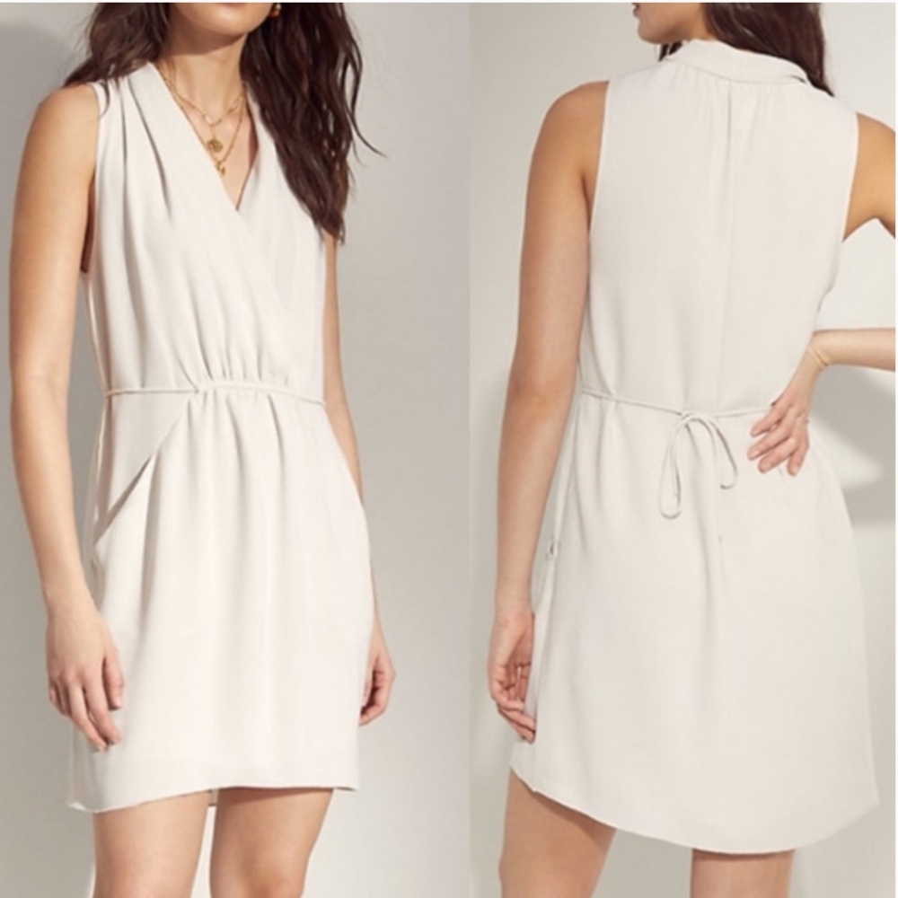 Wilfred floral Sleeveless draped V-Neck Dress - Picture 11 of 11